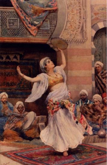 Tambourine Dancer by Agathon Leonard and Sevres